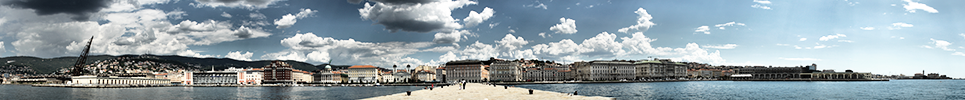 view from San Carlo pier in Trieste