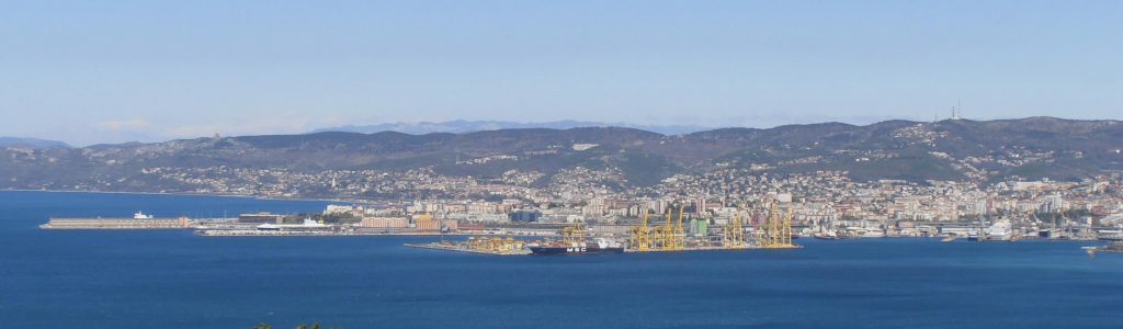 Trieste’s New Port seen from Muggia